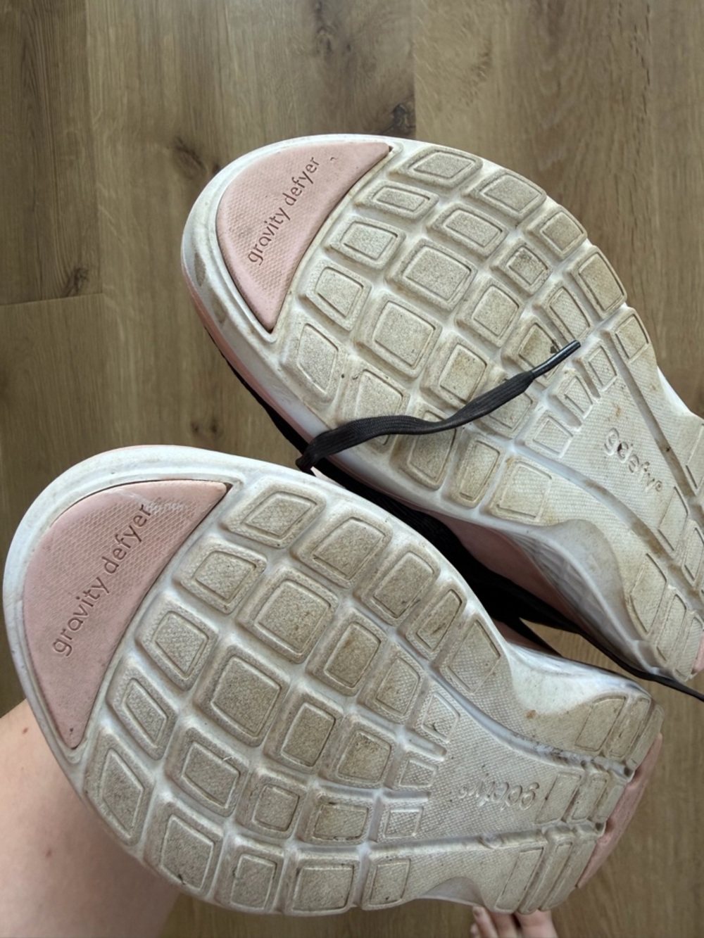 Women's Black and Pink Running Sneakers - Picture 3 of 11